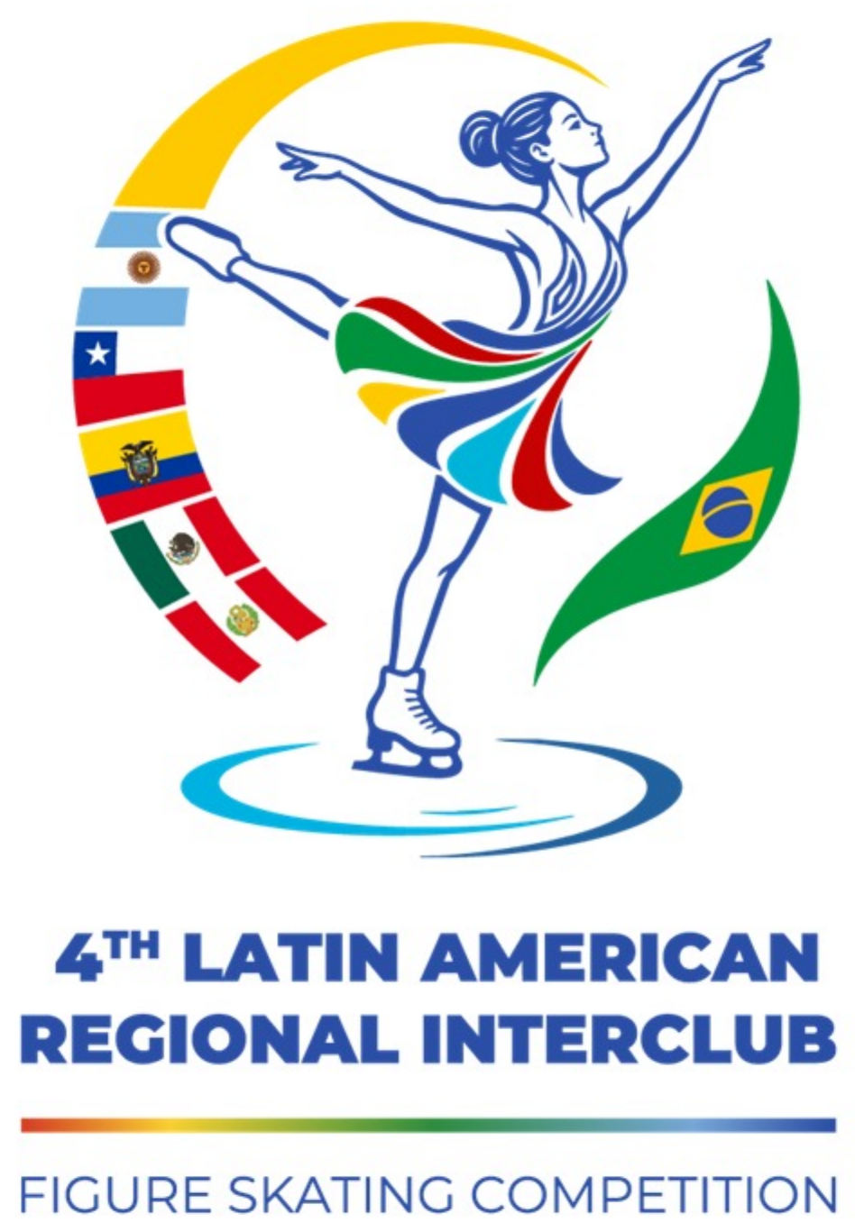 Emblema oficial da 4ª Competição Latino-Americana Regional Interclubes de Patinação Artística no Gelo